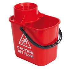 Red 15ltr Professional Mop Bucket