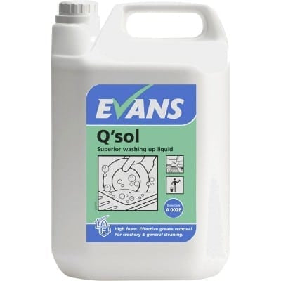 Evans Q Sol Washing Up Liquid 5 litre