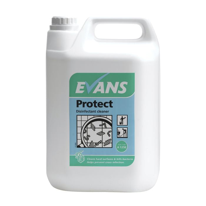 Evans Protect disinfectant cleaner per 5 litre bottle