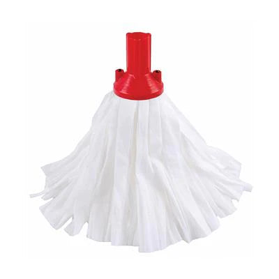 Large Big White socket Mop Red