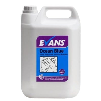 Evans Ocean Blue Hand Wash per 5 litre bottle