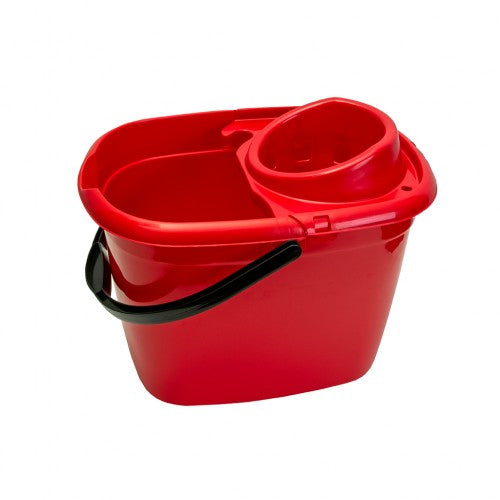 Red Plastic Mop Bucket 14litre