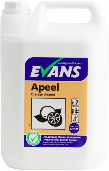 Evans Apeel heavy duty citrus cleaner per 5 litre bottle