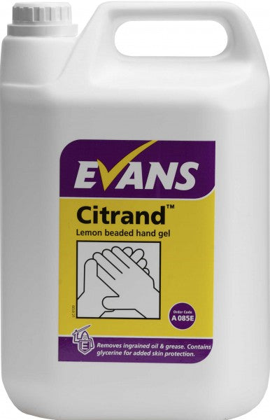 Evans Citrand beaded gel per 5 litre bottle