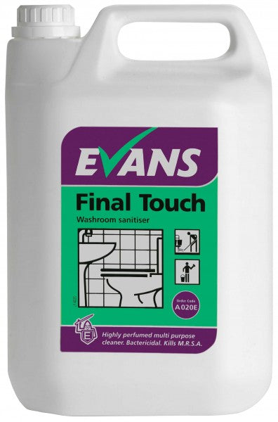 Evans Final Touch bathroom cleaner per 5 litre bottle