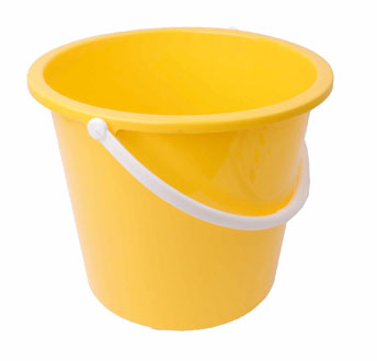 Homeware Yellow 10 Litre Bucket