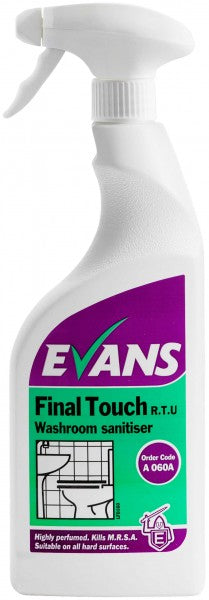 Evans Final Touch ready to use 750ml bottle