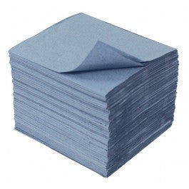 Blue half Size Paper Towels 1 ply 7200 towels in a case